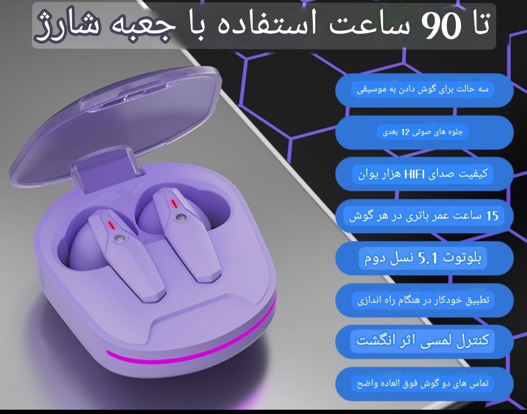 هدست بلوتوثی J08  کد 80527