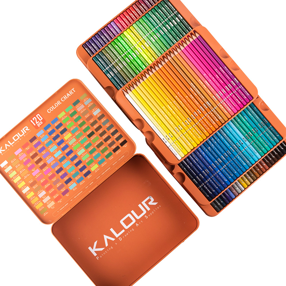 ست 120 تایی مداد رنگی برند KALOUR کد41016