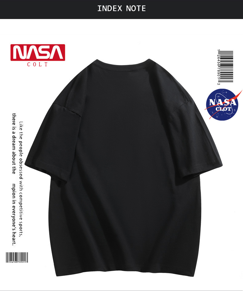 تیشرت برند ناسا طرح آدم فضایی سایز S تا 4XL کد 12499