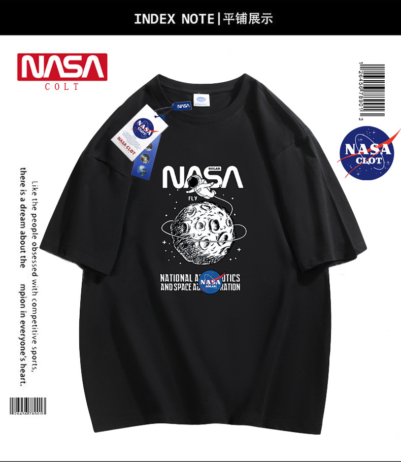 تیشرت مردانه NASA سایز S تا 4XL کد12737