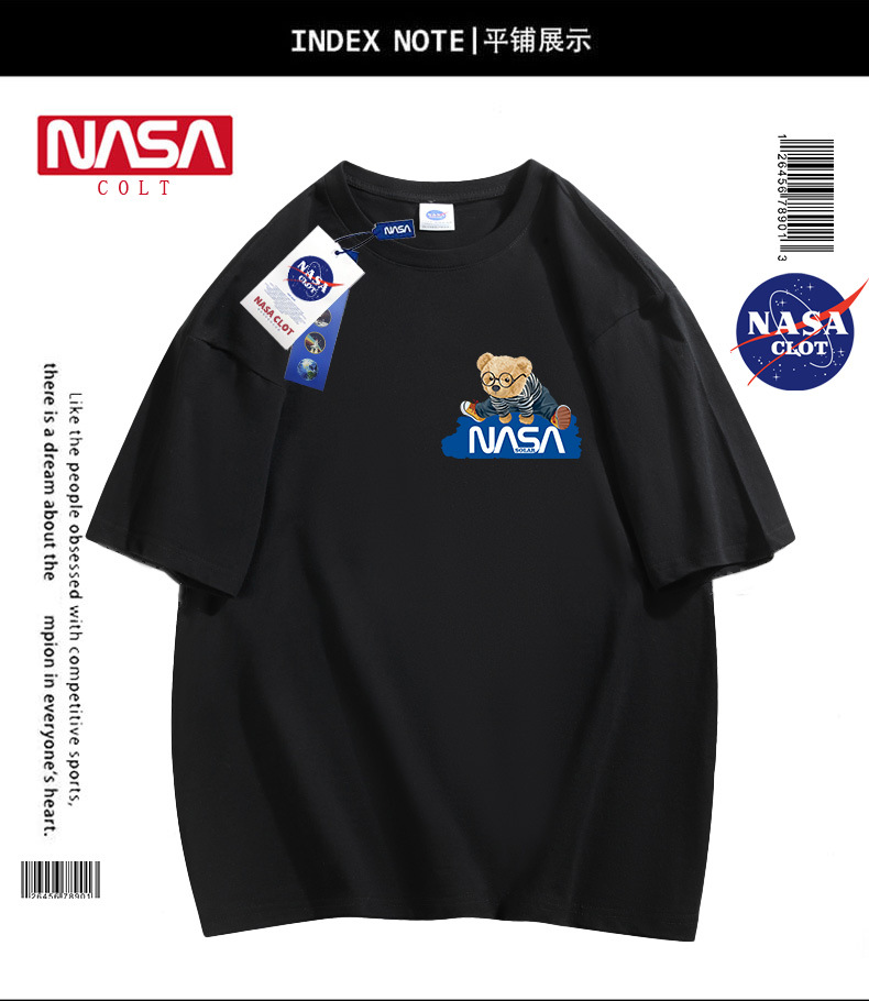 تیشرت مردانه NASA سایز S تا 4XL کد12738